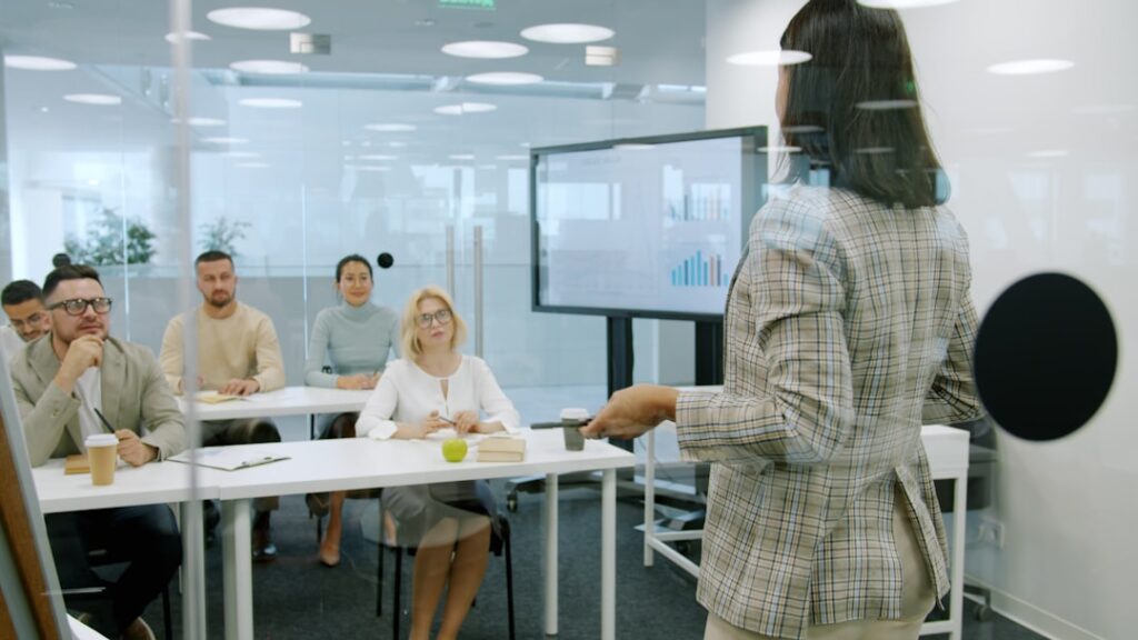 skills students need succeed — students collaborating modern classroom workspace