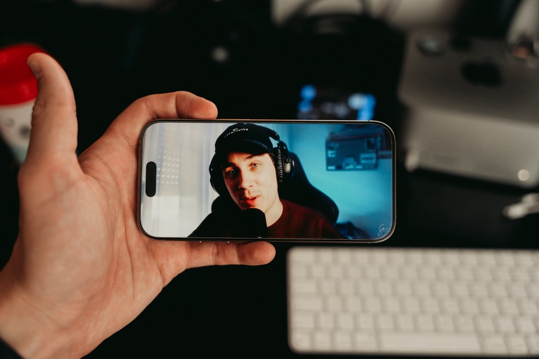 future influencer marketing — future influencer marketing — virtual AI influencer character on smartphone screen next to real human creator recording content