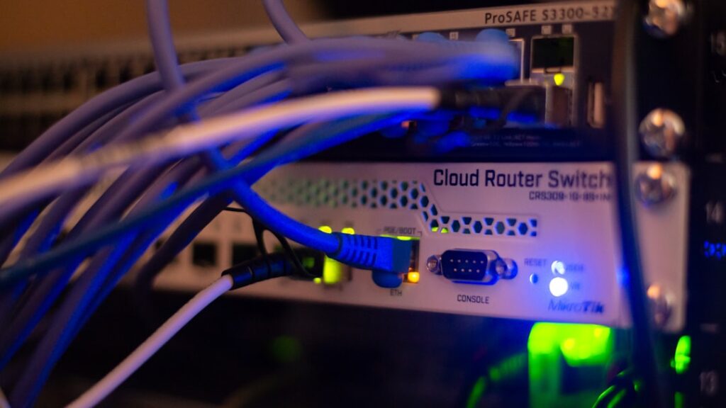data centers become strategic — server room glowing blue lights