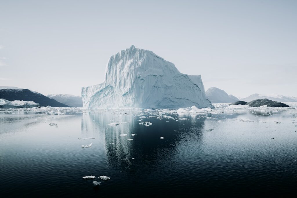 arctic tourism global attention — Arctic icebergs glaciers pristine landscape