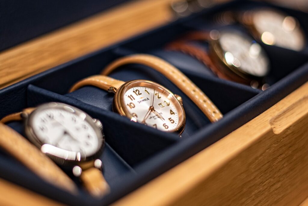 rise fractional ownership luxury — luxury watch jewelry display close