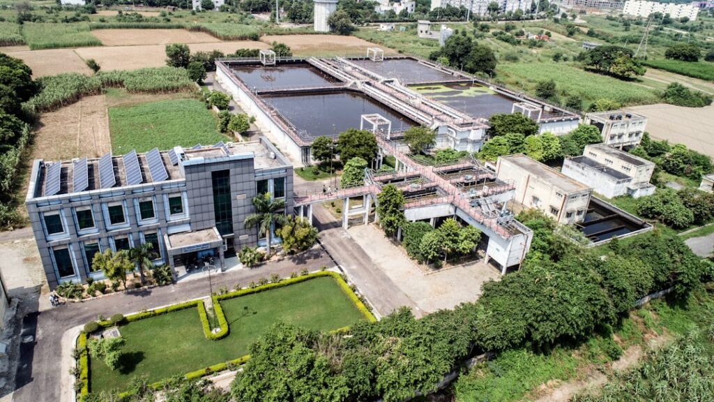 future sustainable infrastructure investments — solar panels water treatment facility