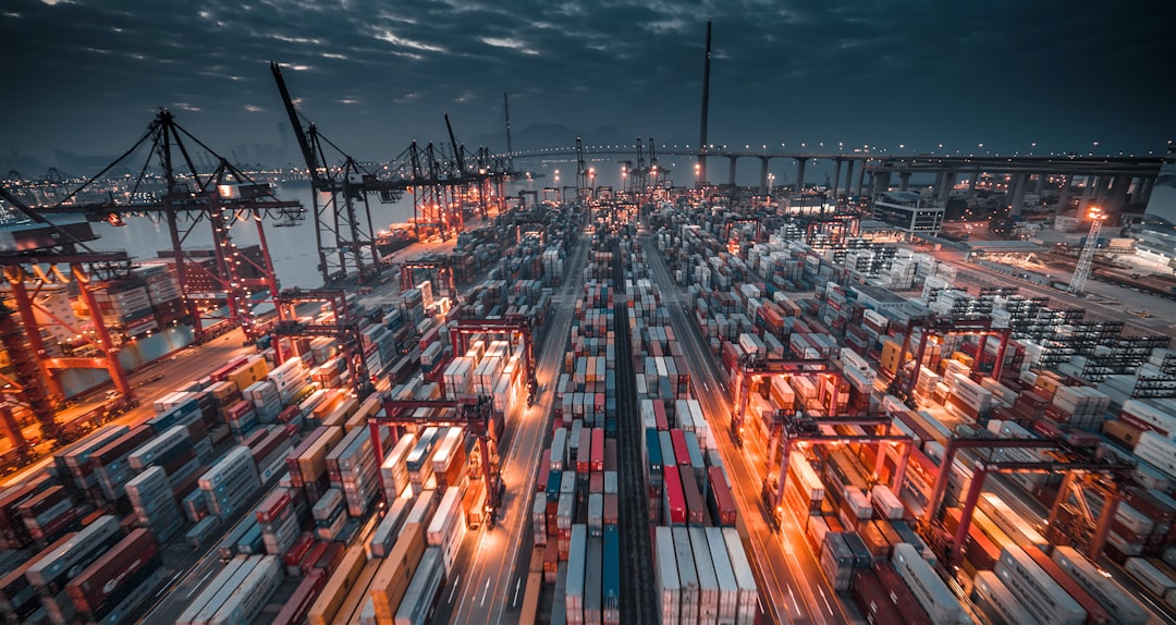 global supply chains economic — digital twin simulation showing supply chain network mapping