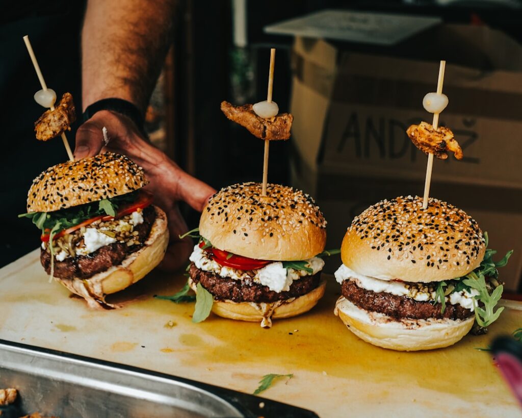 rise alternative proteins future — Plant-based burger laboratory food innovation