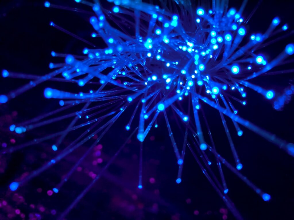 photonic computing change future — fiber optic light beam technology