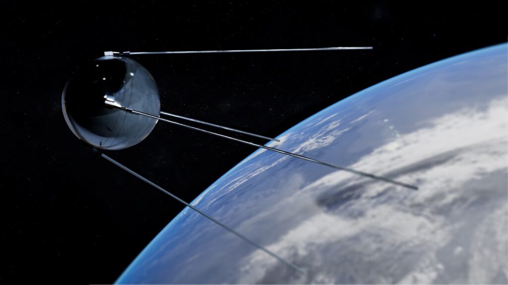 satellite-based navigation beyond traditional — satellite constellation earth orbit view