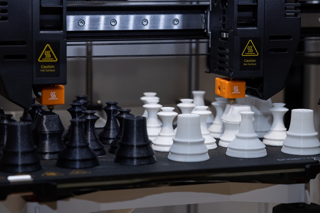3d bioprinting transform organ — multiple colored 3D bioprinters operating simultaneously in a modern biotech facility
