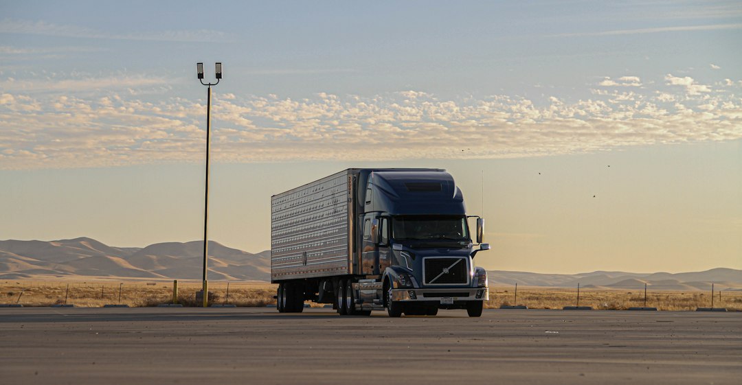 rise hydrogen-powered commercial vehicles — hydrogen fuel cell truck on highway with semi-trailers